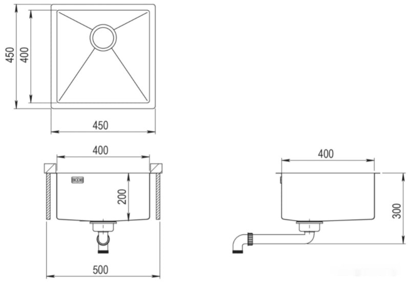 Кухонная мойка AquaSanita Dera DER100X-T (графит)