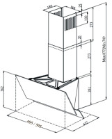 Вытяжка Monsher ROUEN 50 Noir Verre