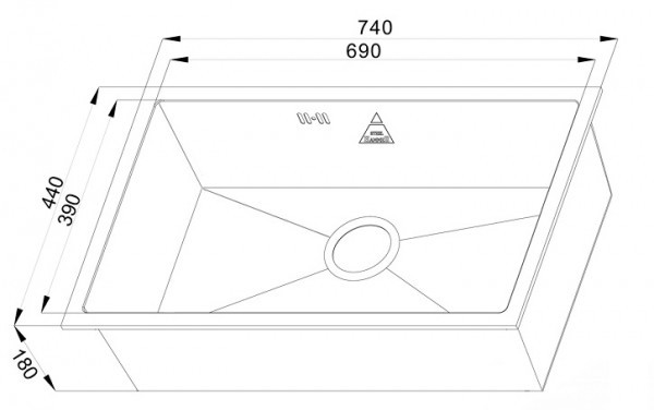 Кухонная мойка Zorg SH X 7444 Olentia