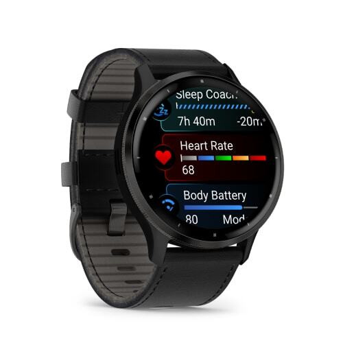 Умные часы Garmin Venu 3 (черный, с силиконовым ремешком)