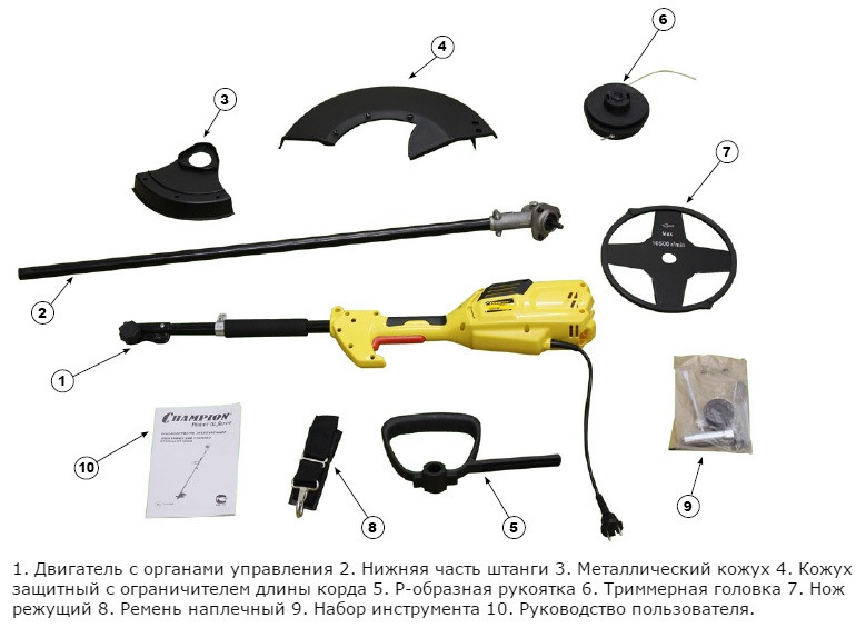 Электрический триммер Champion ET1200A