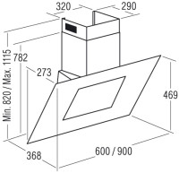 Вытяжка CATA Atlas 900XGWH