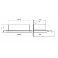 Вытяжка Elikor Интегра 60П-400-В2Л антрацит/рейлинг бронза