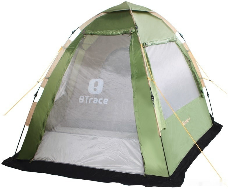 Палатка BTrace Home 4 (зеленый/песочный)