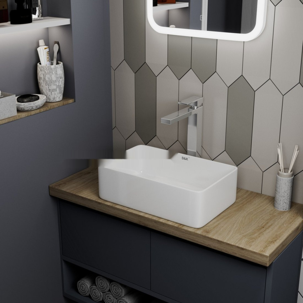 Умывальник D&K Berlin DT1430816 (белый)