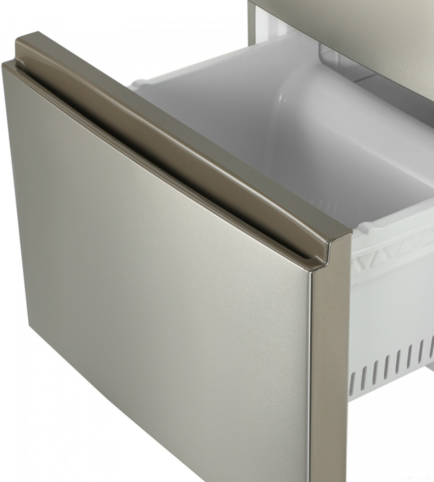 Четырёхдверный холодильник Hyundai CM4045FIX (нержавеющая сталь)