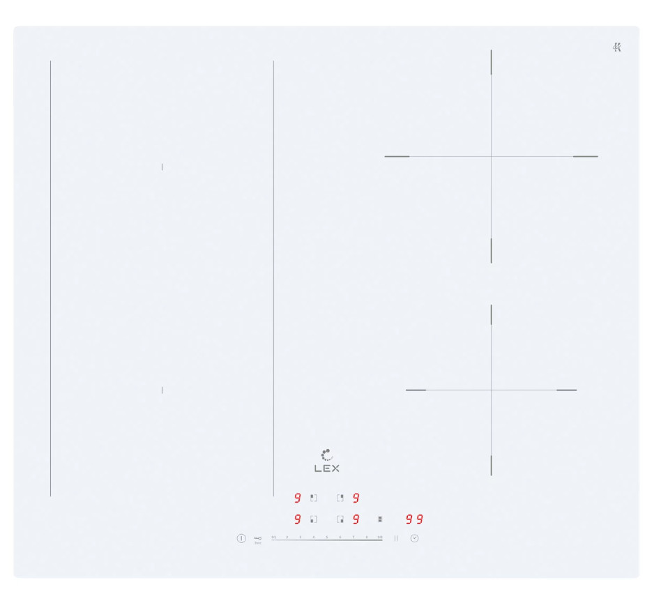 Варочная панель LEX EVI 641A WH