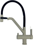 Смеситель Gappo G4398-81 песочный/черный