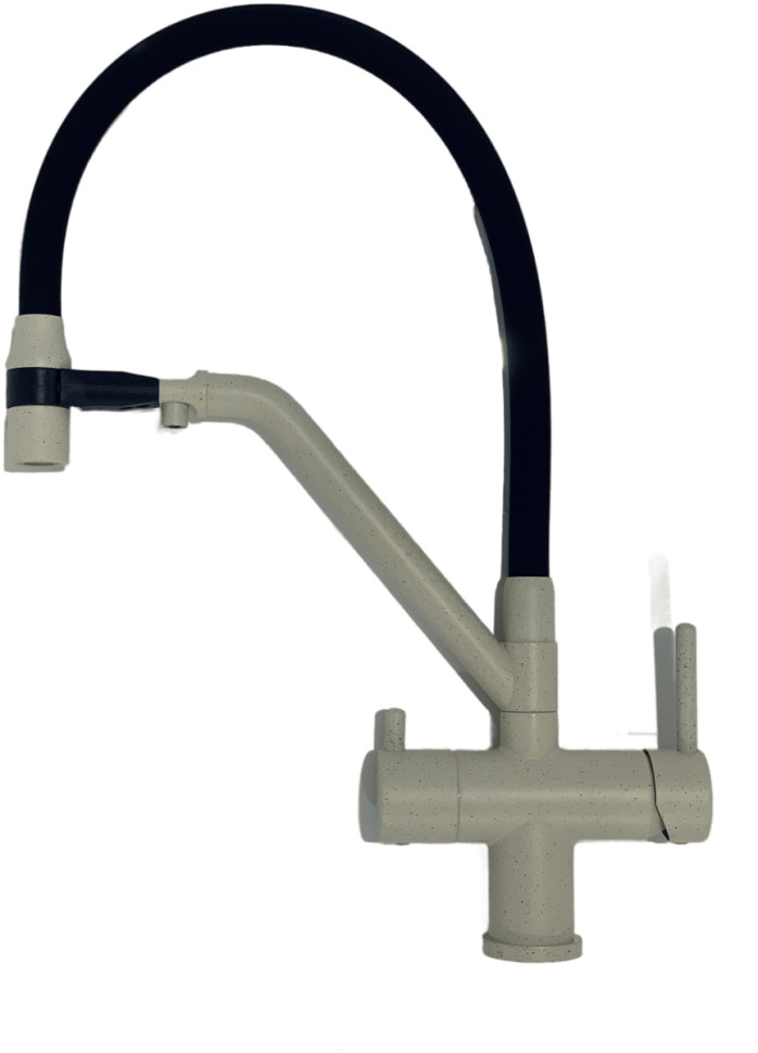 Смеситель Gappo G4398-81 песочный/черный