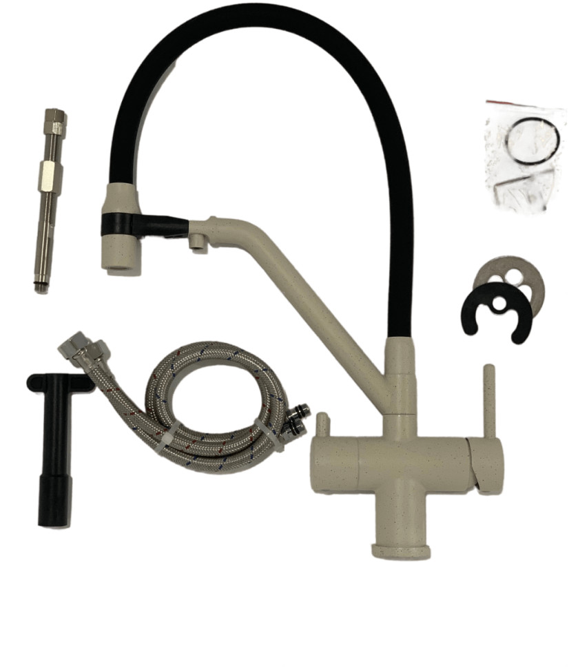 Смеситель Gappo G4398-81 песочный/черный