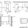 Четырёхдверный холодильник Maunfeld MFF183NFWE