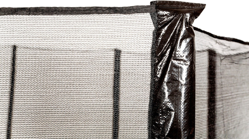 Батут GetActive Jump 12ft - 374 см с лестницей, внешней сеткой (черный)