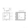 Кухонная мойка ARFEKA Quadro (темно-серый)