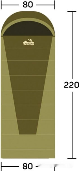 Спальный мешок Tramp Sherwood Regular TRS-054R (правая молния)