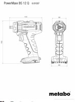 Дрель-шуруповерт Metabo BS 12 Q 601037890 (без АКБ)