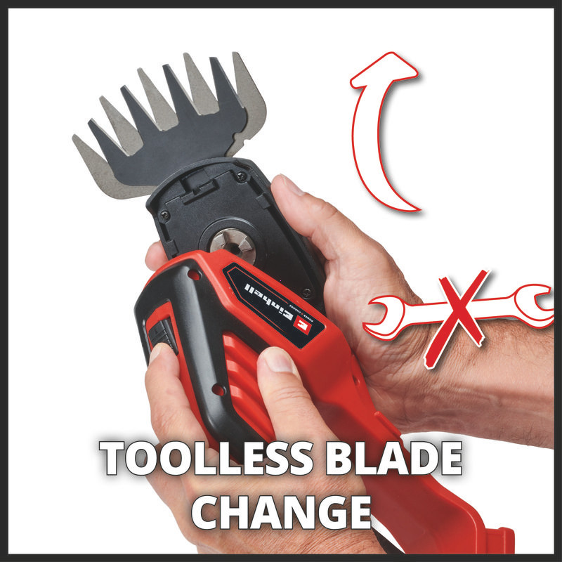 Кусторез + ножницы Einhell GE-CG 18/100 Li T-Solo 3410310 (без АКБ)