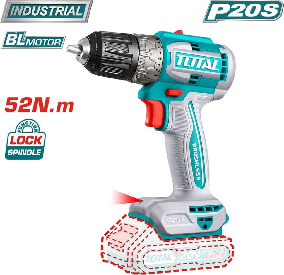 Total TOSLI240583 (циркулярка, шуруповерт, миксер, 2 АКБ)