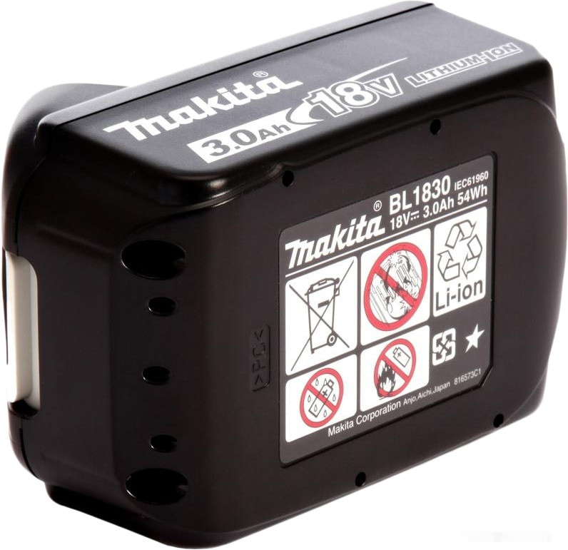 Аккумулятор для инструмента Makita BL1830B + DC18RC (18В/3.0 Ah + 7.2-18В)