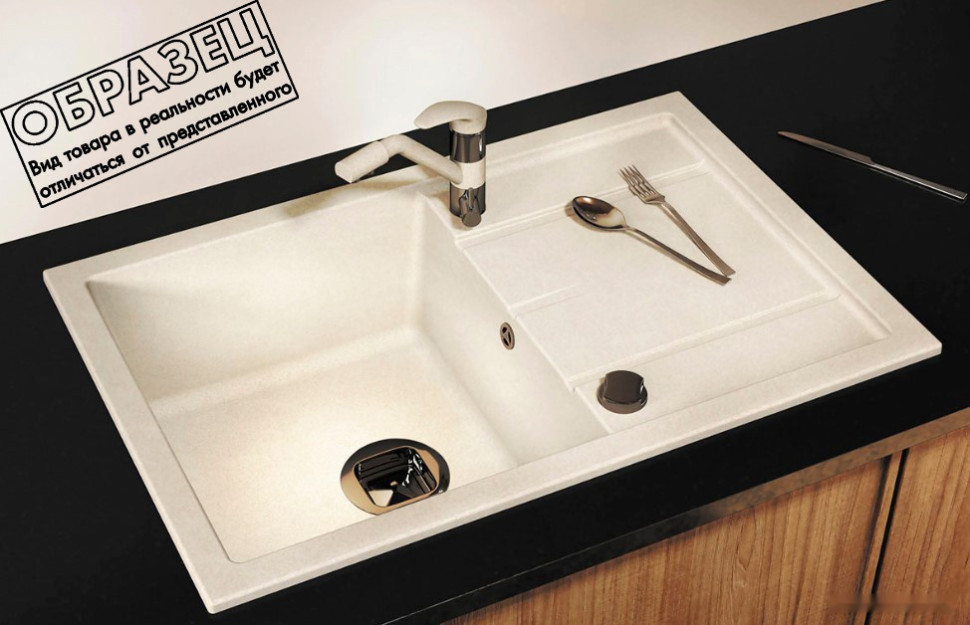 Кухонная мойка Tolero R-112 (платина)