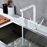 Смеситель Paulmark Serpentine SE213222-431 (белый матовый)