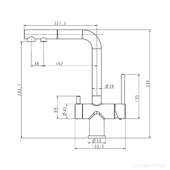 Смеситель Paulmark Serpentine SE213222-431 (белый матовый)