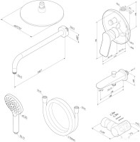 Душевая система Am.Pm X-Joy FB85A10020