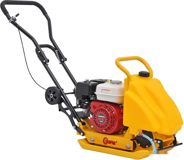 Виброплита Skiper C-90 Honda GX160 (бак, колеса, мат)