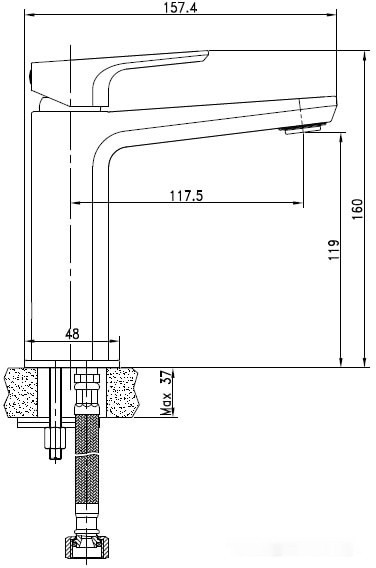Смеситель Cersanit Nature 63063
