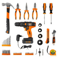 Дрель-шуруповерт ISMA 1057 (с 1-им АКБ, кейс, набор оснастки)