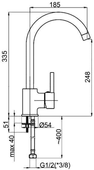 Смеситель Rubineta Ultra-33 ST