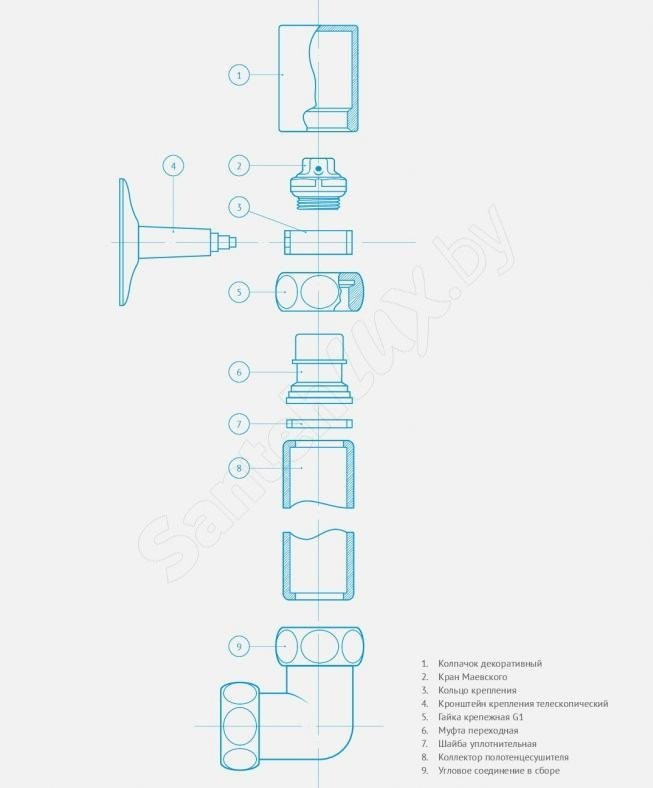 Маргроид Вид 1 с полкой 80x40