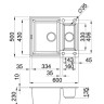 Кухонная мойка Elleci Easy 150 M70 Ghisa