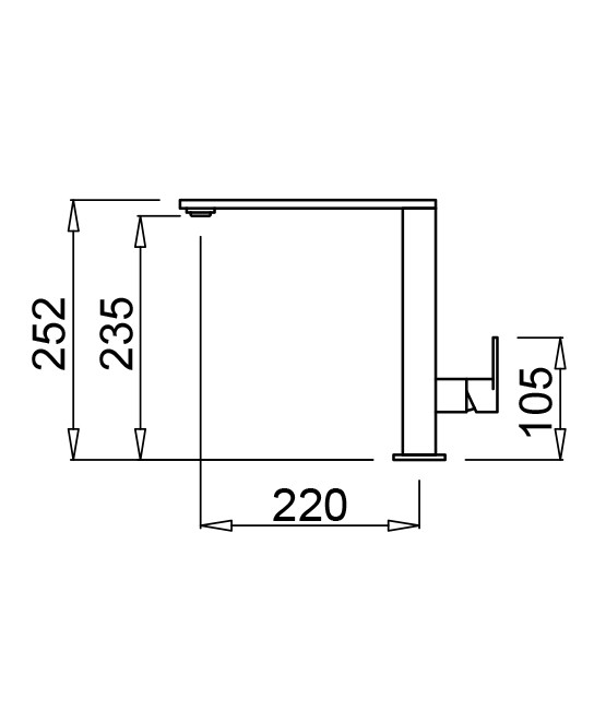 Смеситель Elleci Flat K97 Light Grey