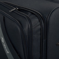 Чемодан-спиннер Solier STL2240 (XL, черный/кофе)