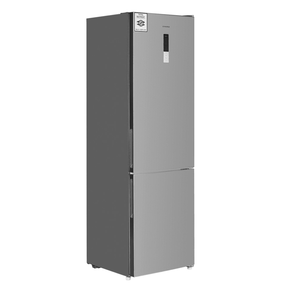 Холодильник с морозильником Maunfeld MFF200NFХ10 Inverter