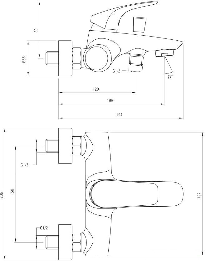 Смеситель Deante Cynia BCY 010M