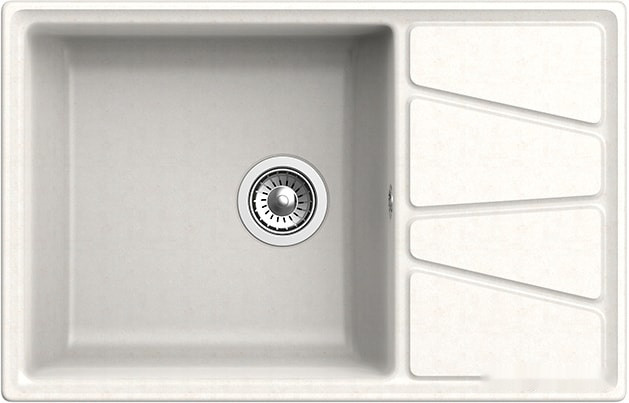 Кухонная мойка GranFest GF-V-780L (белый)
