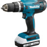 Ударная дрель-шуруповерт Makita HP488DWE (с 2-мя АКБ, кейс)