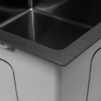 Кухонная мойка ARFEKA ECO AR 550*450 BLACK PVD NANO