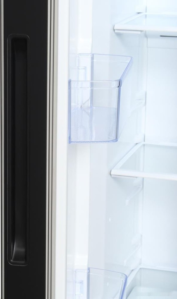 Холодильник side by side Hyundai CS5003F (черное стекло)