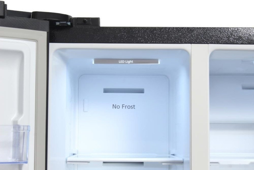 Холодильник side by side Hyundai CS5003F (черное стекло)