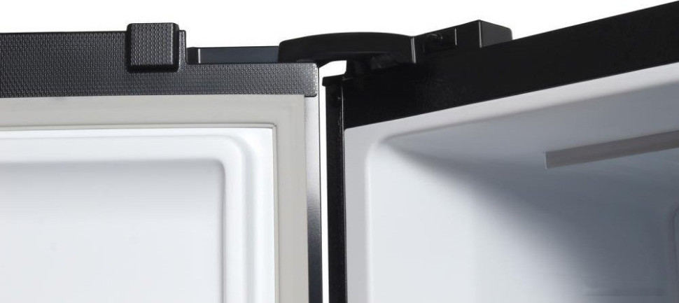 Холодильник side by side Hyundai CS5003F (черное стекло)