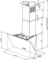 Вытяжка ZorG Technology Arstaa C 60 (черный/нержавеющая сталь, 650 куб. м/ч)