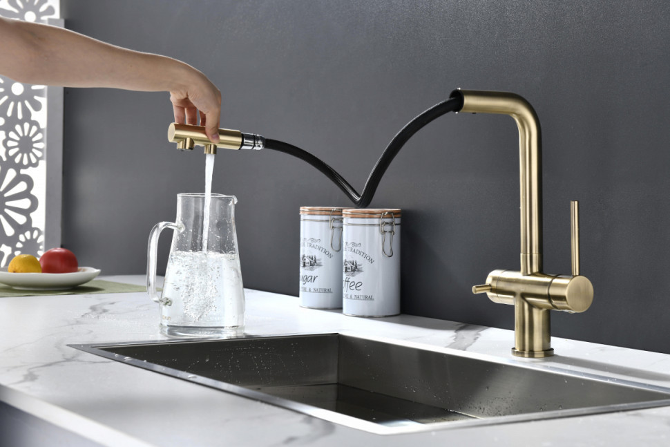 Смеситель Paulmark Serpentine SE213222-BR (бронза)