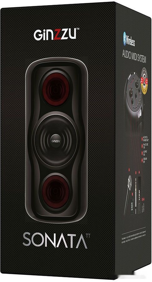 Портативная акустика Ginzzu Sonata GM-233