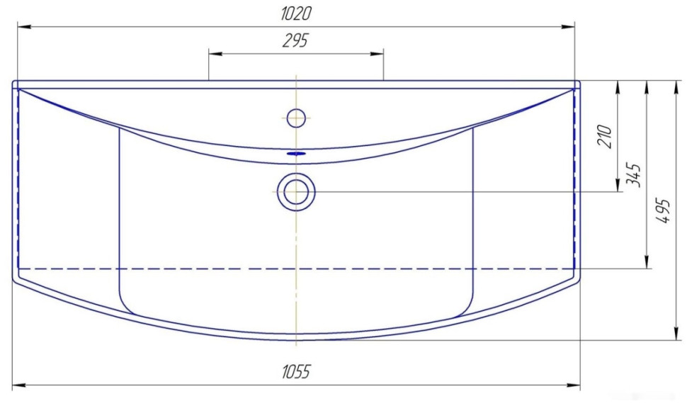 Умывальник Kirovit Стиль 1050 105.5x49.5