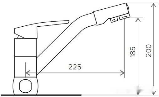 Смеситель Polygran Дуо (песочный 302)