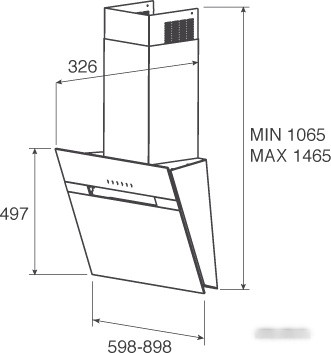 Вытяжка Jet air Bonny BL/60/A