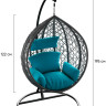 Подвесное кресло LoftyHome Noni 1147 (dark grey/blue)