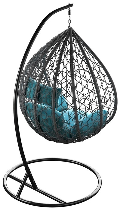 Подвесное кресло LoftyHome Noni 1147 (dark grey/blue)